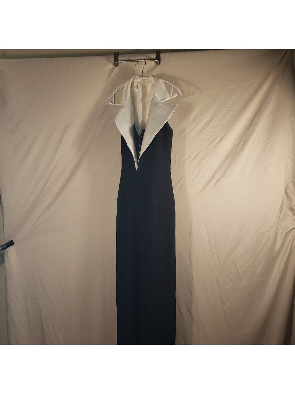 Women's Tonight Black & White Formal Gown - 6